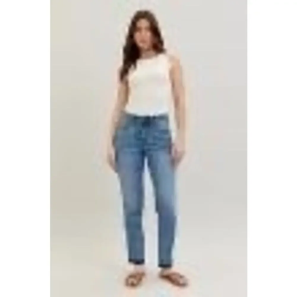 Classic High-Rise Straight Leg Jeans - Light Blue - Picture 2 of 13